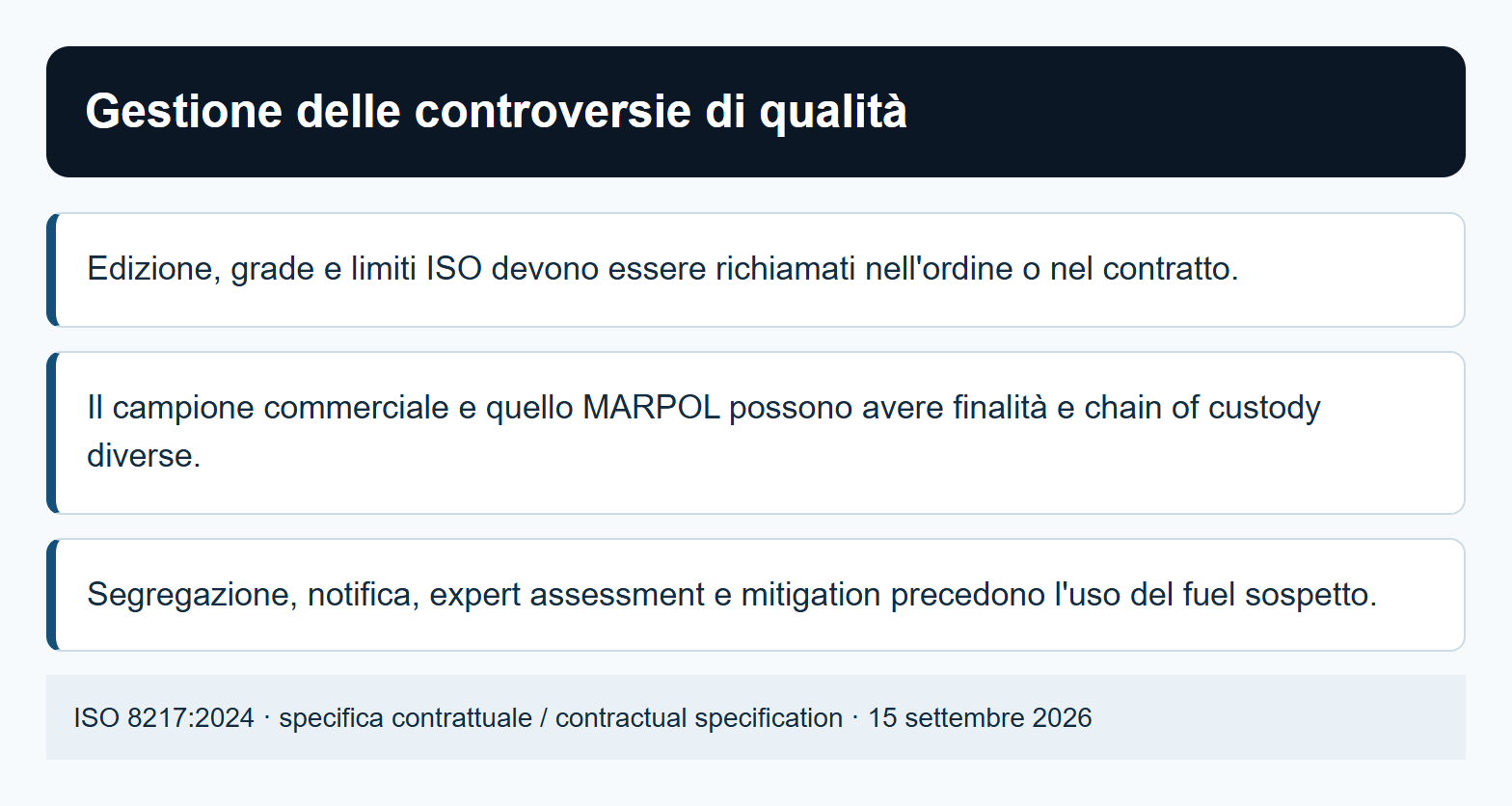 Gestione delle controversie di qualità